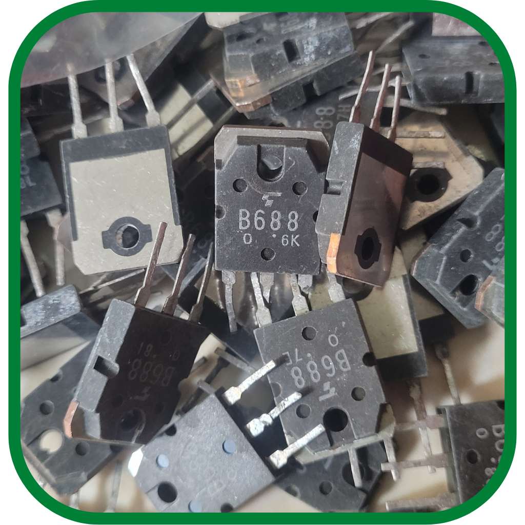 COMBO 10 SÒ B688 D718 LOẠI TỐT - hàng transistor tháo máy chân dài trên 1cm