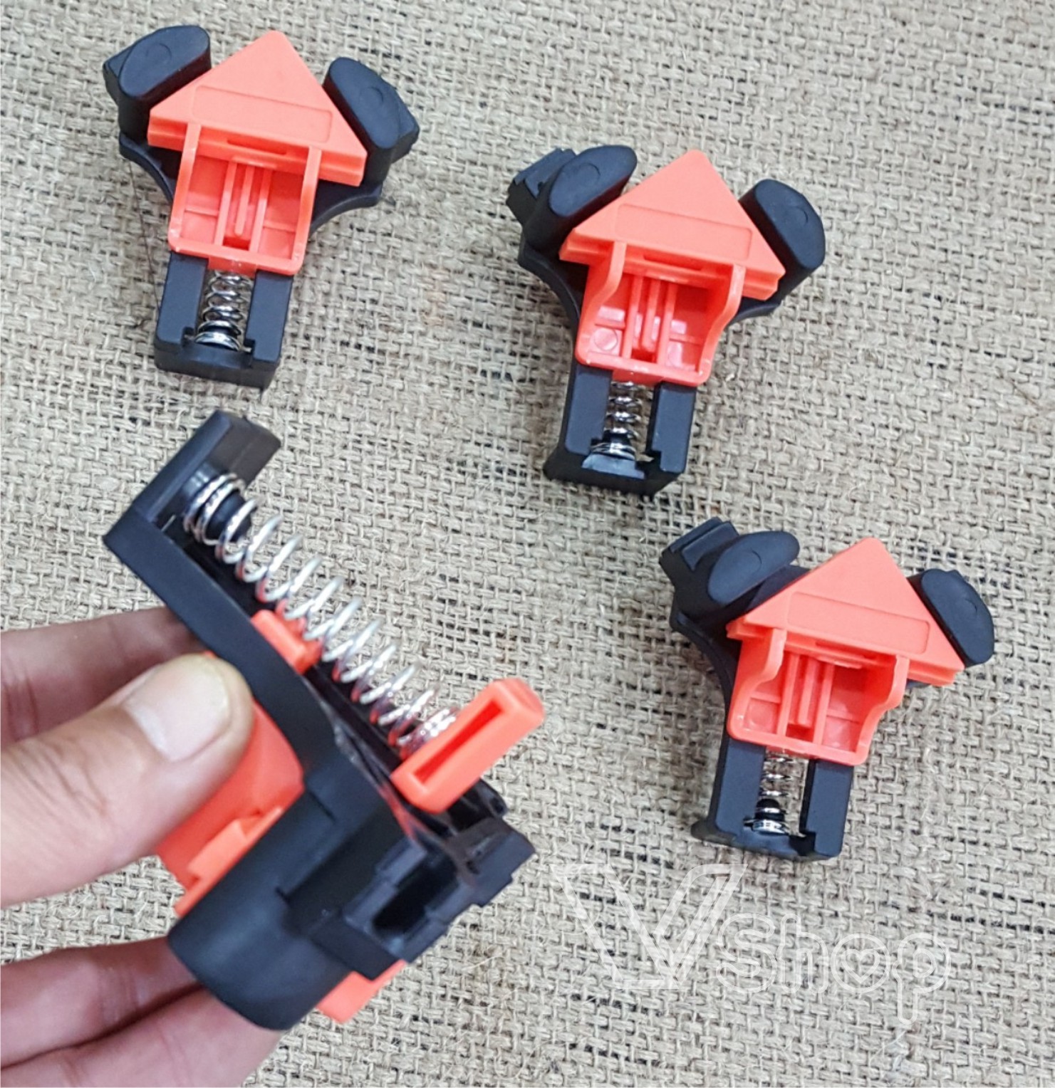 Kẹp giữ góc, gá đỡ eke, lắp ráp khung gỗ