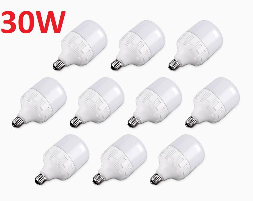 Bộ 10 Bóng Đèn Led 30W tiêt kiêm điện. Tiết kiệm điện hơn so với các loại bóng compact. Bảo hành: 12 Tháng