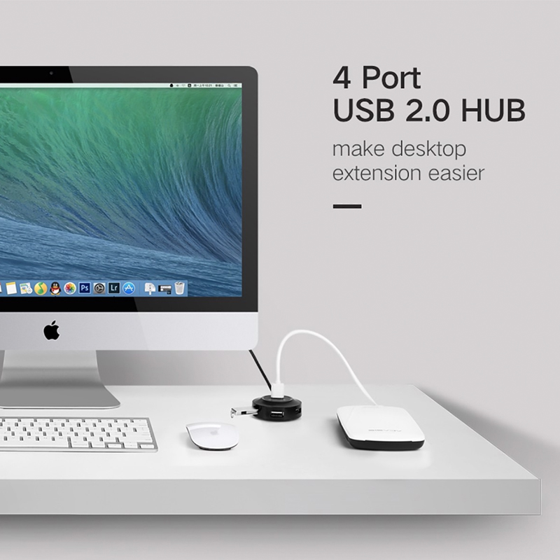 Bộ chia cổng USB 1 ra 4 Ugreen CR106 20277 - Hub chia USB