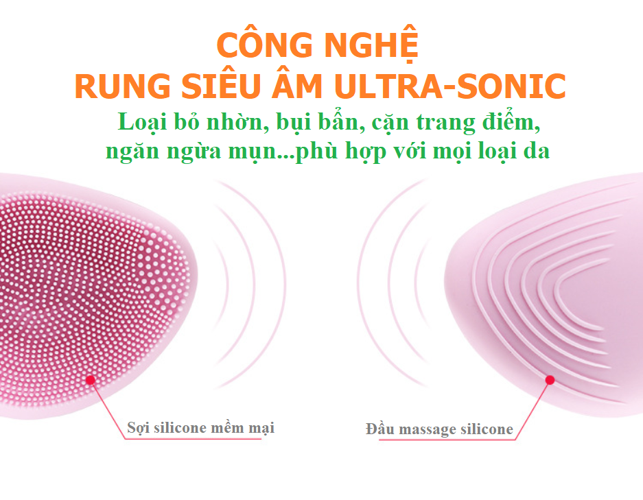 [HCM][BH 1 đổi 1] Máy Rửa Mặt AIKEDILI SONIC FACIAL CLEANSING STANDARD