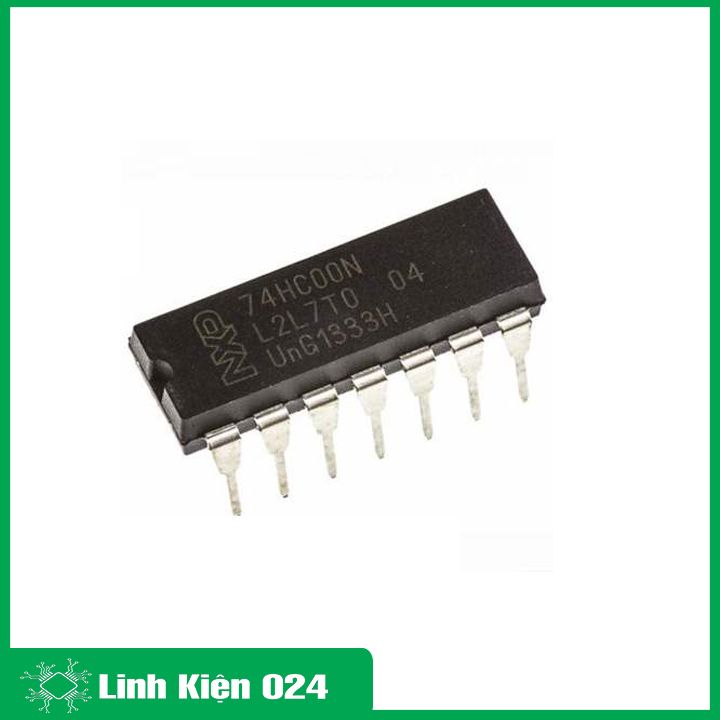IC 74HC00 DIP14 cung cấp bốn cổng NAND