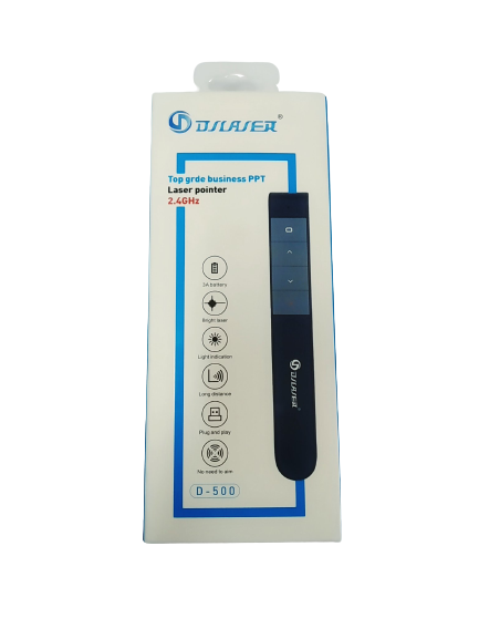 (HCM) Bút trình chiếu D-500 Hỗ Trợ Giảng Dạy Trình Chiếu Slide + Tặng kèm Pin Tốt