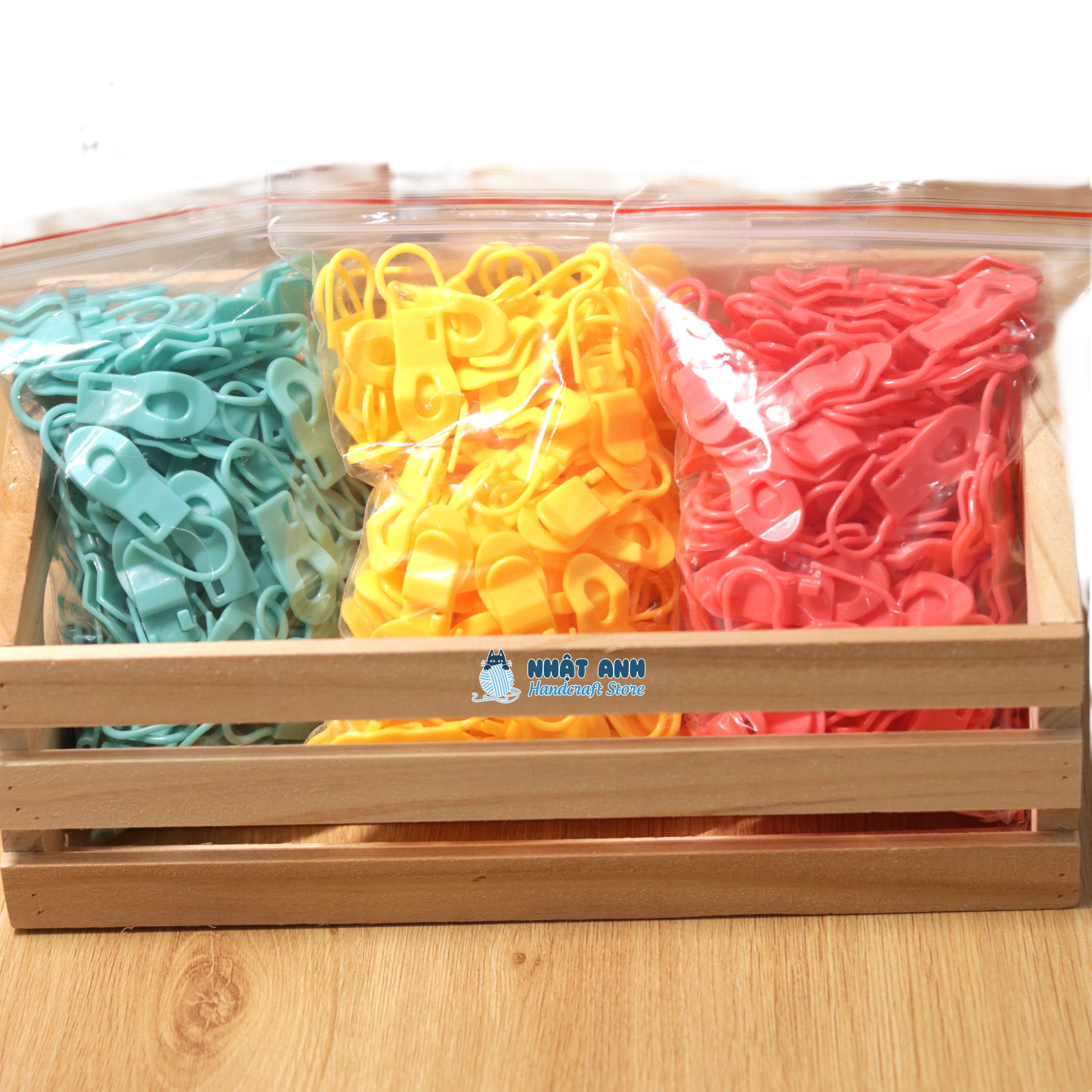 Móc đánh dấu len nhựa (set 6 cái)