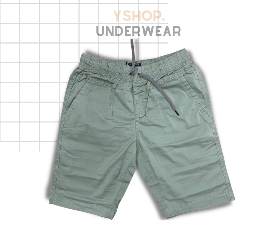 [HCM] Quần Short Kaki Nam Lưng Thun - Chất Kaki Co Giãn