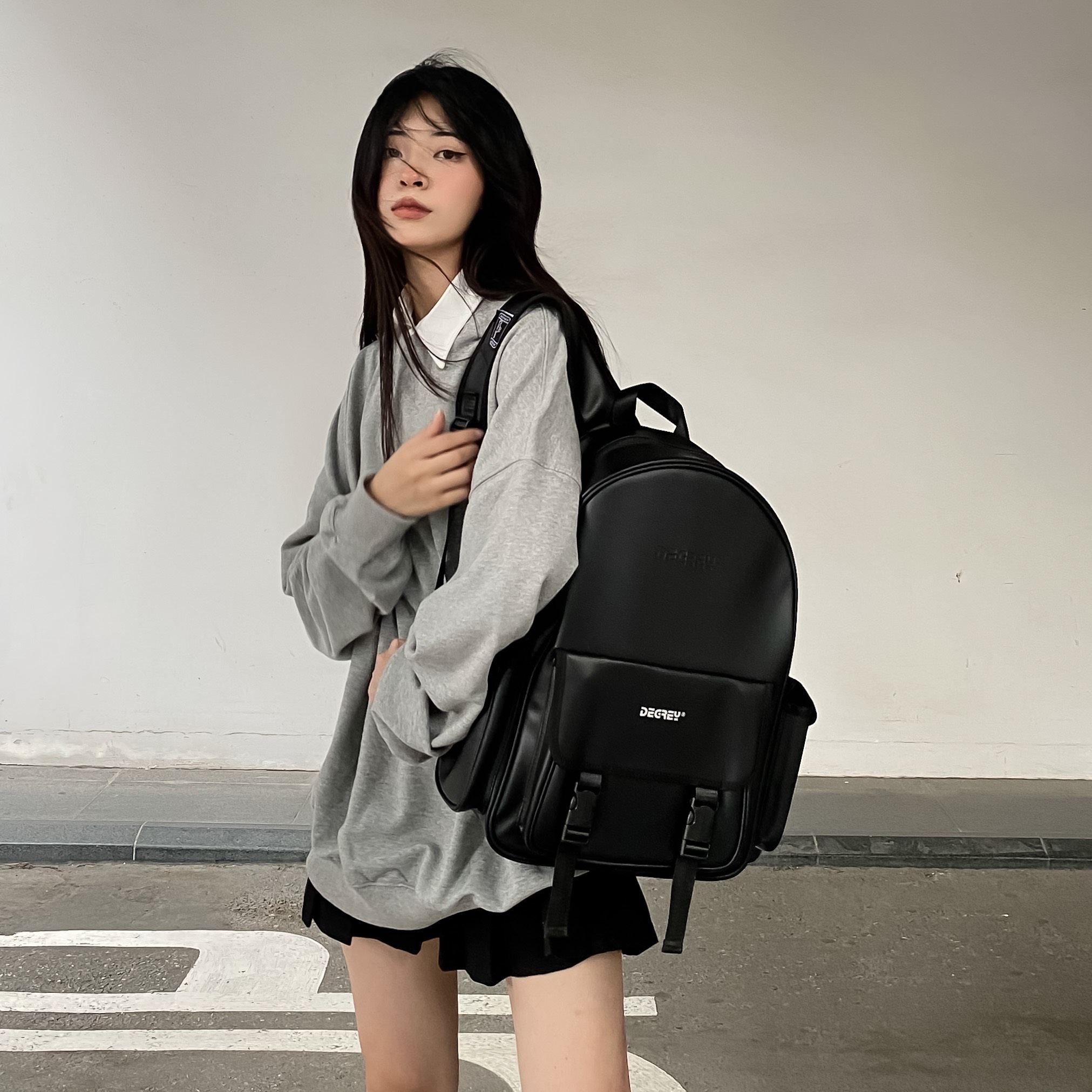 Degrey Premium Leather Backpack - PLBP