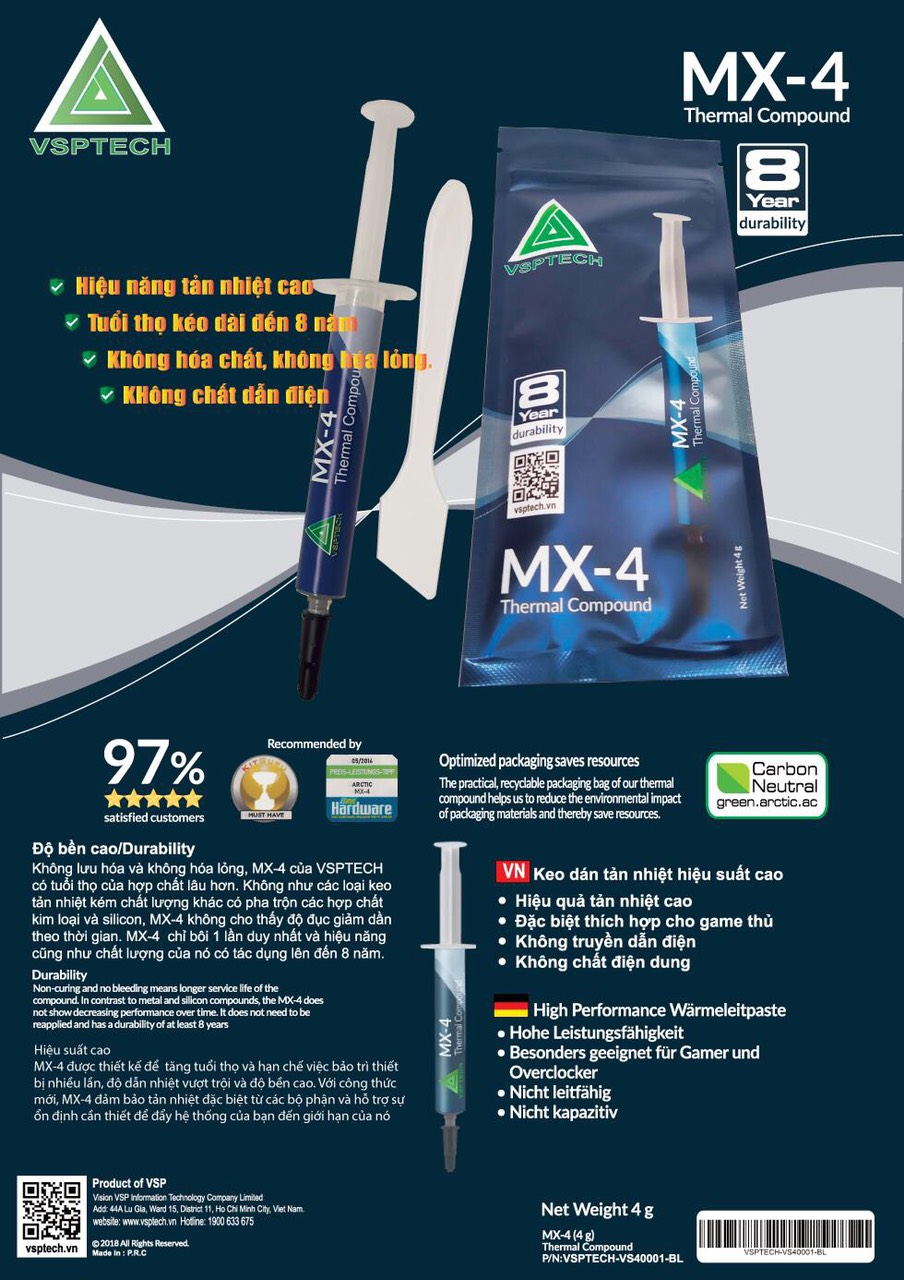 [HCM]Keo tản nhiệt MX-4 (4g) dạng ống chích