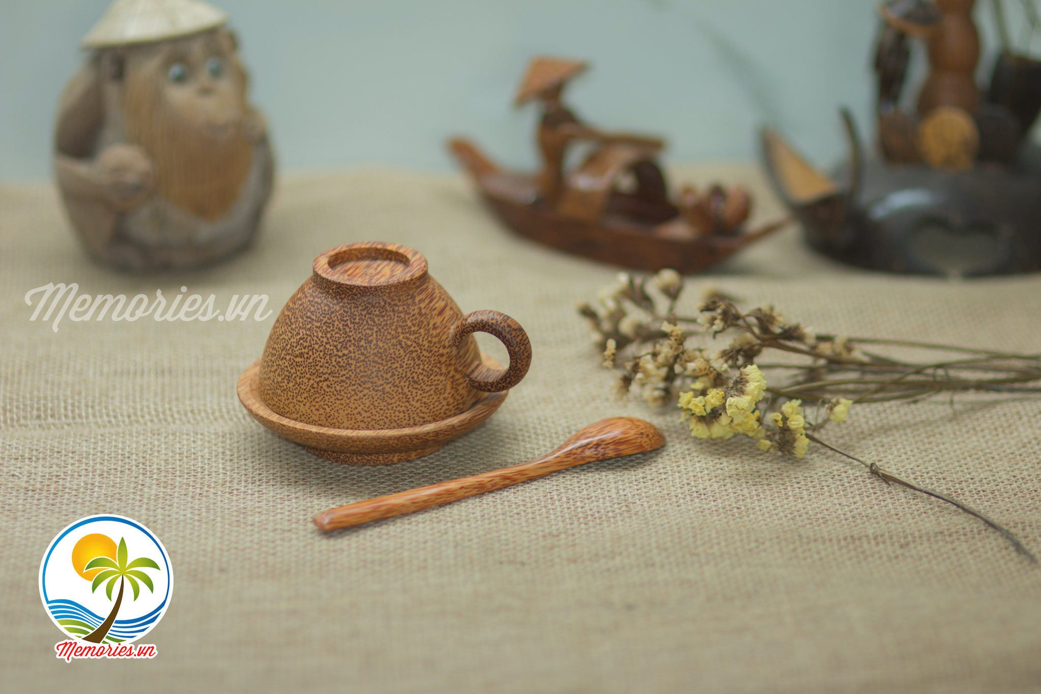 Bộ Ly, Tách Cafe Làm Từ Gỗ Dừa