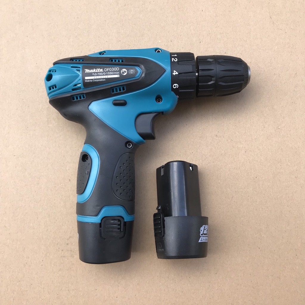 [TẶNG BỘ 24 CHI TIẾT] Máy khoan PIN cầm tay MAKITA 12v - Máy khoan pin - Máy khoan mini - Khoan sắt, khoan gỗ, bắt vít - Pin 3 cell - Có 2 Phân Loại