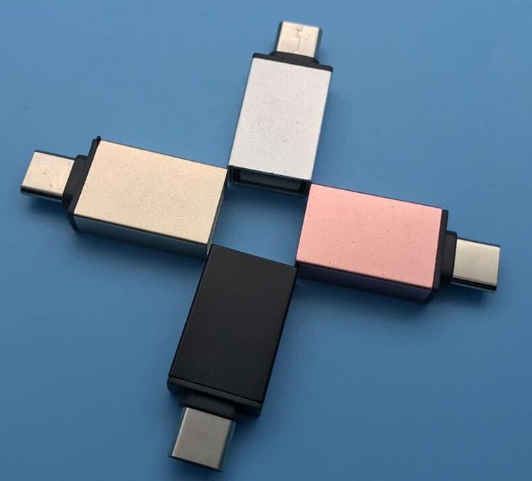 Đầu chuyển đổi từ USB sang Type C (Đen)