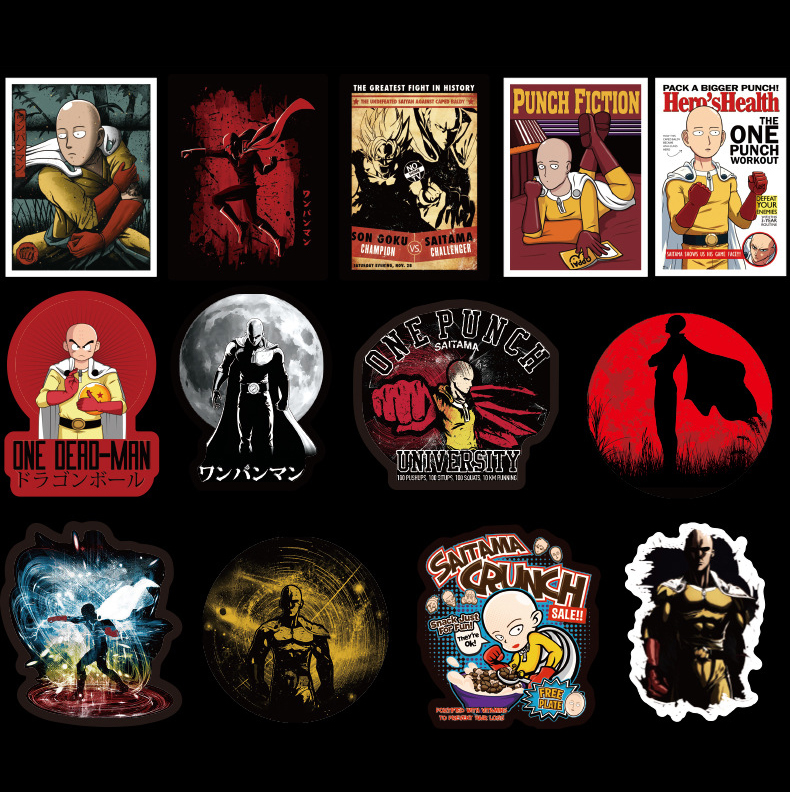 Sticker PVC Chống nước Hình dán One Punch Man ST-016