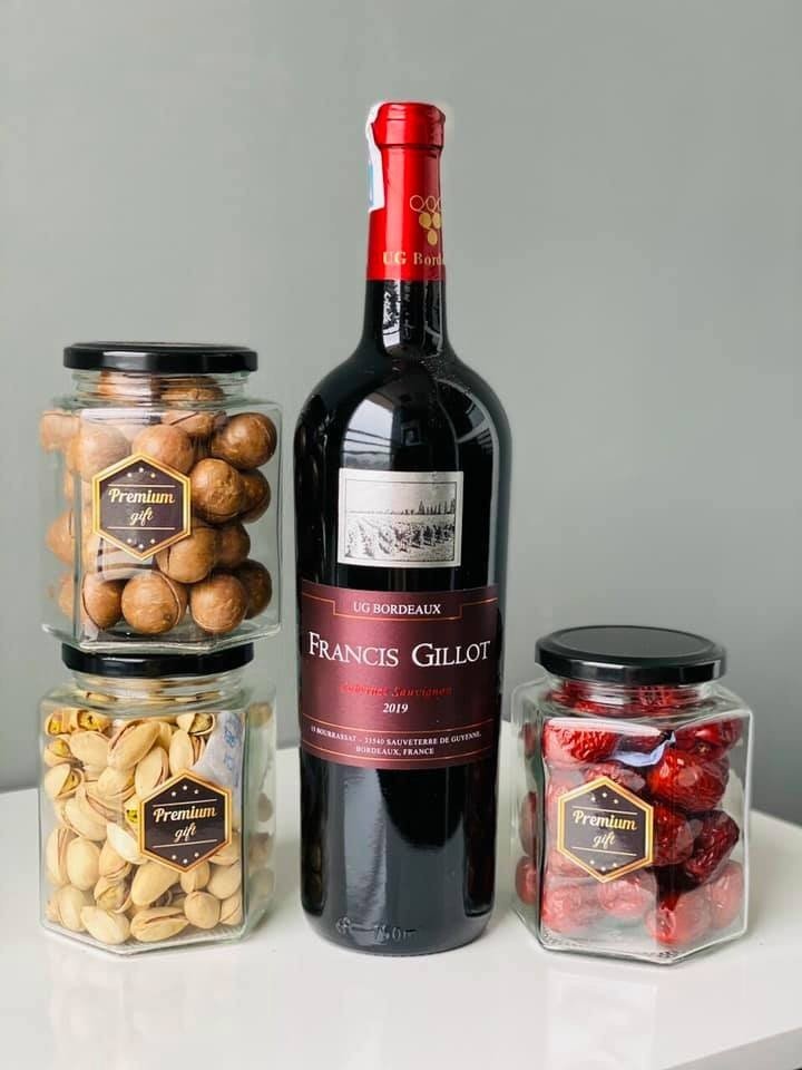 Vang pháp francis gillot cabernet sauvignon nhập khẩu chính hãng - không bao gồm hộp mứt
