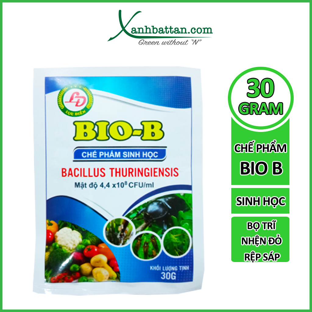 Chế Phẩm Sinh Học Bio B Trừ Sâu, Bọ Trĩ, Nhện Đỏ, Rệp Sáp Gói 30 Gram