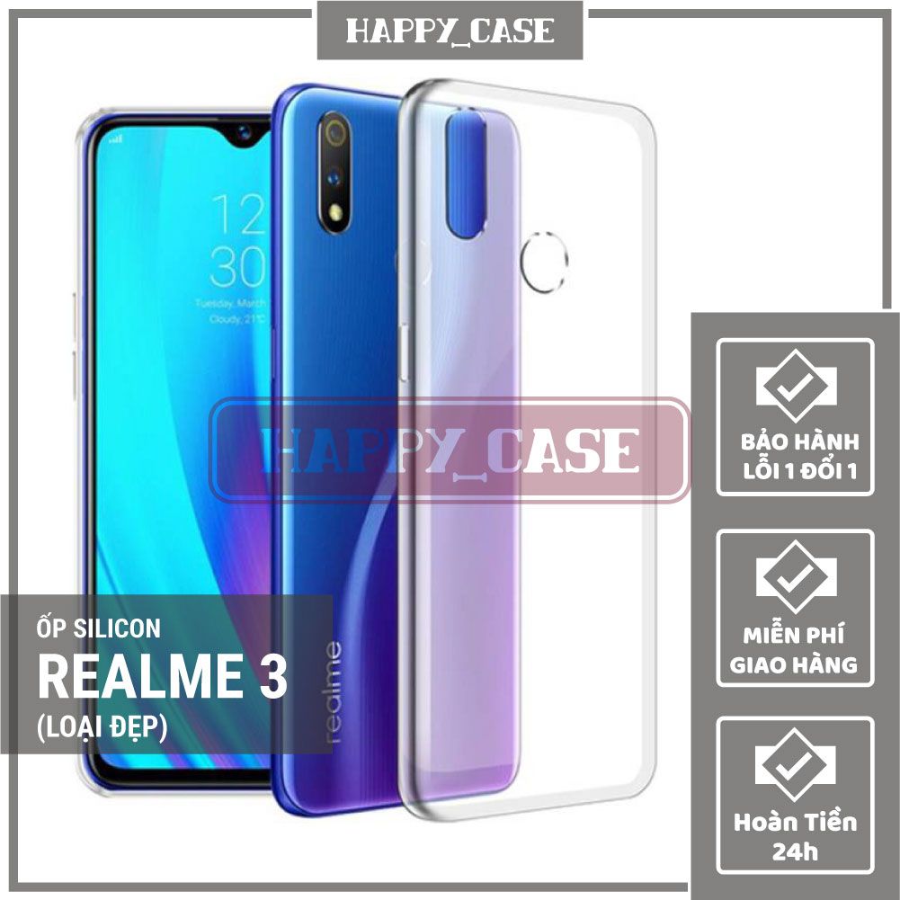 Ốp Lưng Điện Thoại Realme 3 Thin Transparent Silicon