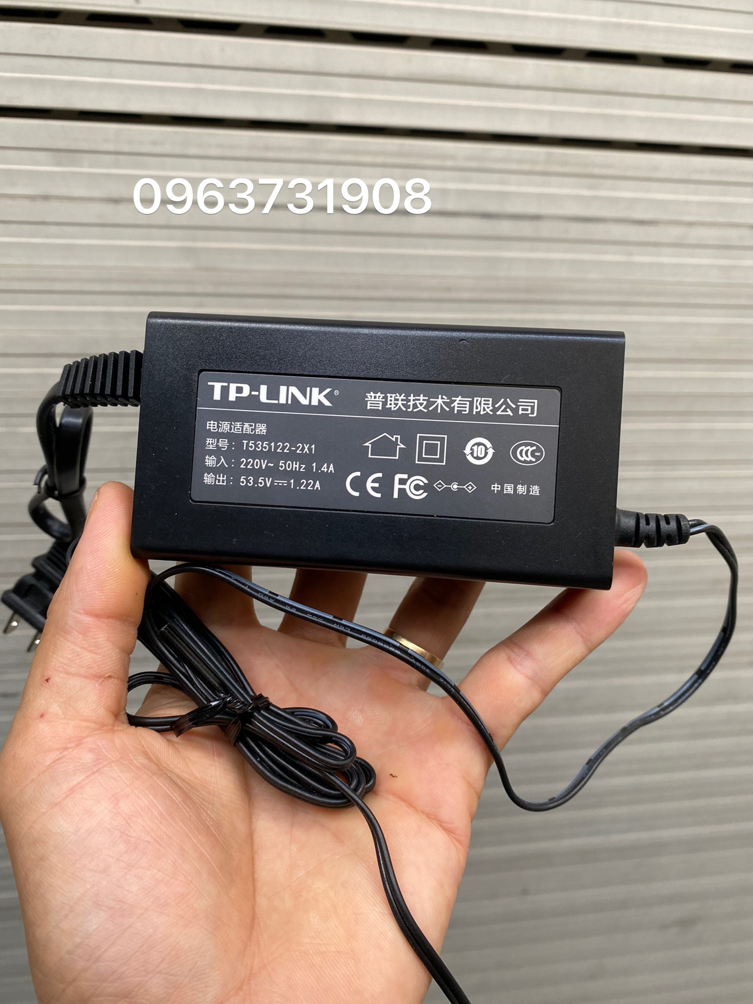 Bộ nguồn tp-link 53.5v 1.22a nguyên bản tp-link cung cấp