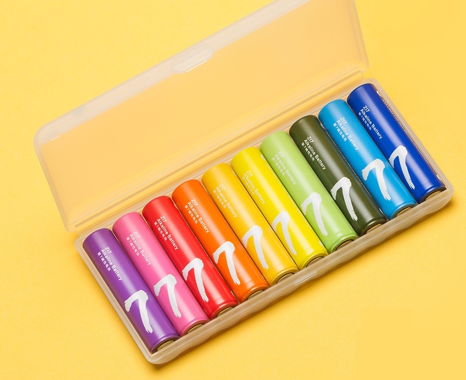 Hộp 10 pin tiểu AAA số 7, AA số 5 Xiaomi Rainbow