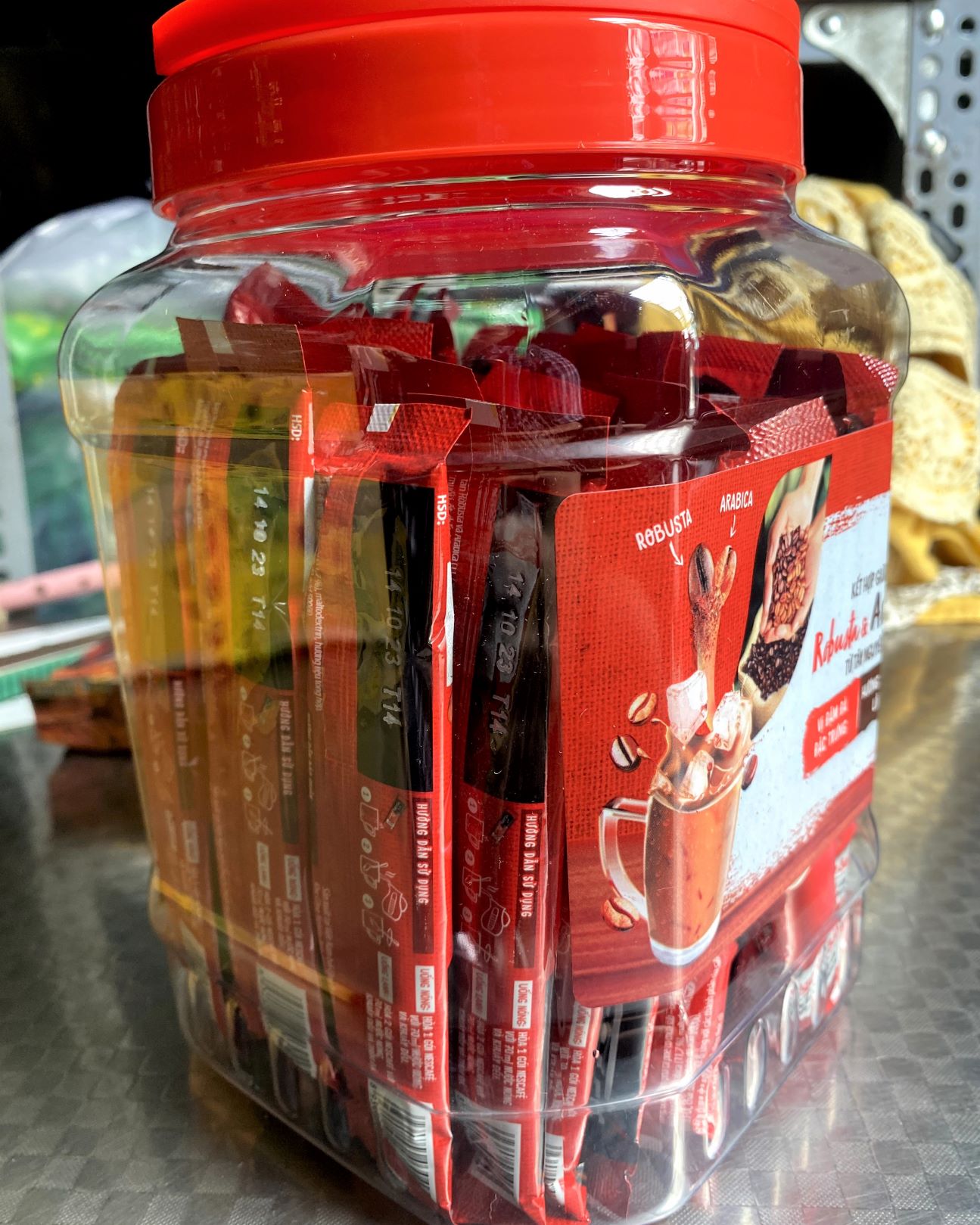 NESCAFE 3IN1 RANG XAY HÒA TAN - HỦ 850g (50 gói x 17g)