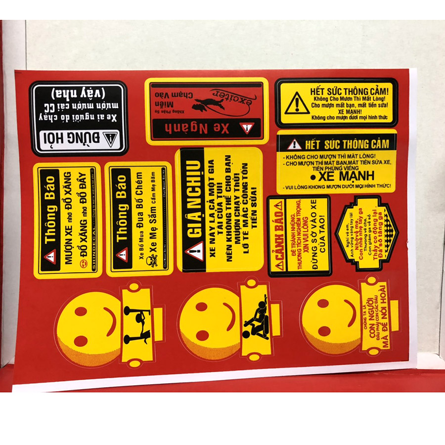 [HCM]Tem Dán Xe Máy  Biểu Tượng  Đề Can [ Mẫu 7 ]