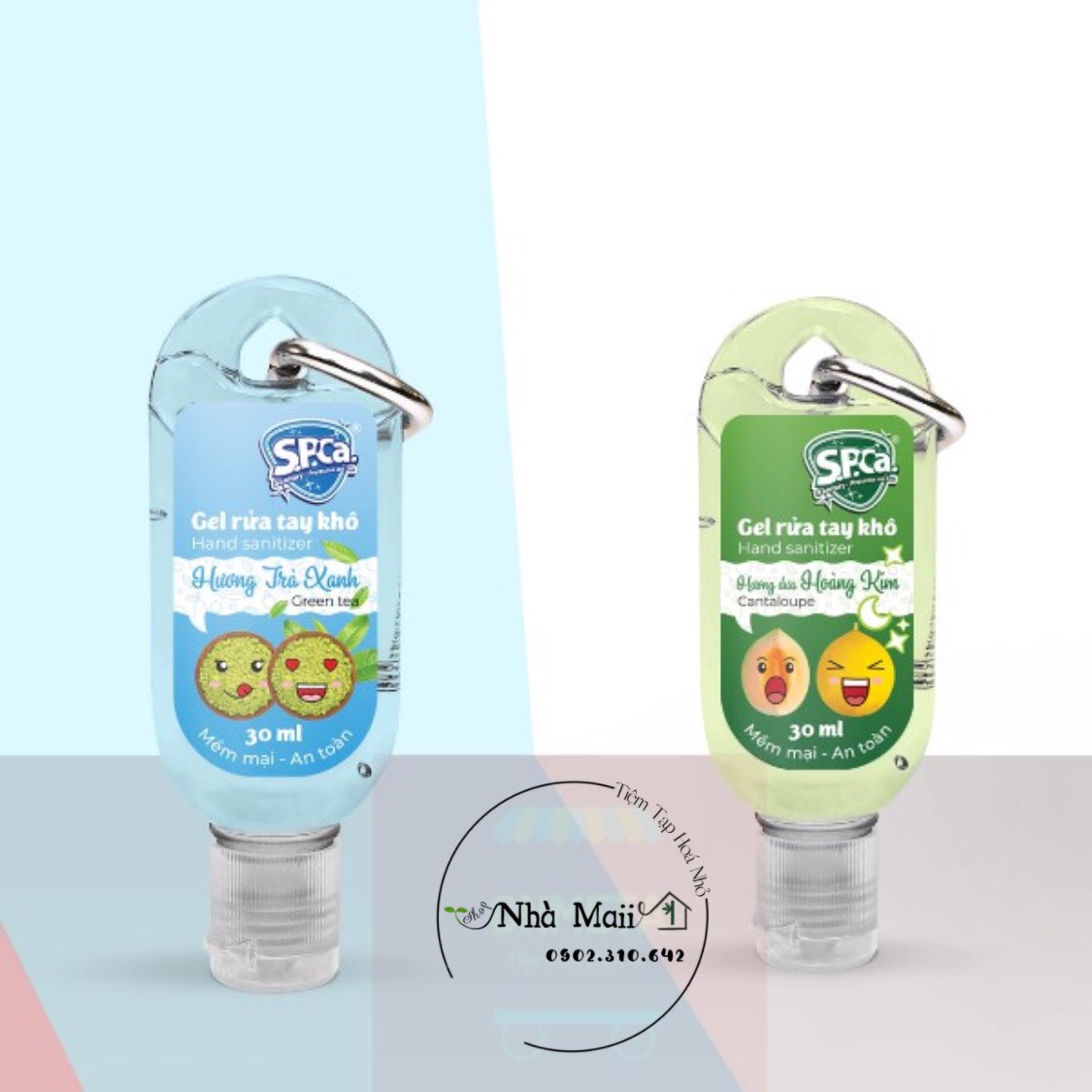 💥 GEL RỬA TAY KHÔ 30ML MÓC TREO - S.P.CA 💥