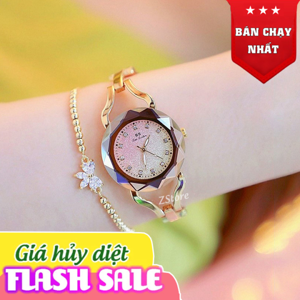 Đồng hồ nữ Bs Bee Sister thiết kế nhỏ gọn, nữ tính thanh lịch, đồng hồ đeo tay nữ kiểu dáng Hàn Quốc cực đẹp [Tặng kèm pin]