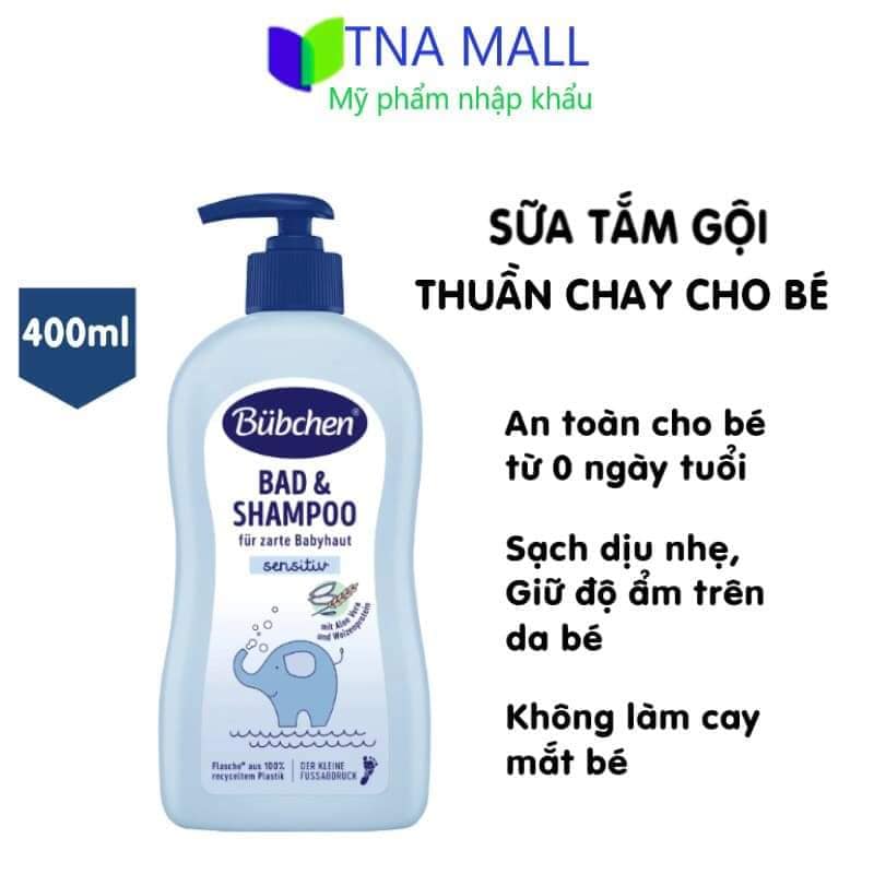 Sữa tắm gội Bubchen Bad and Shampoo 400ml