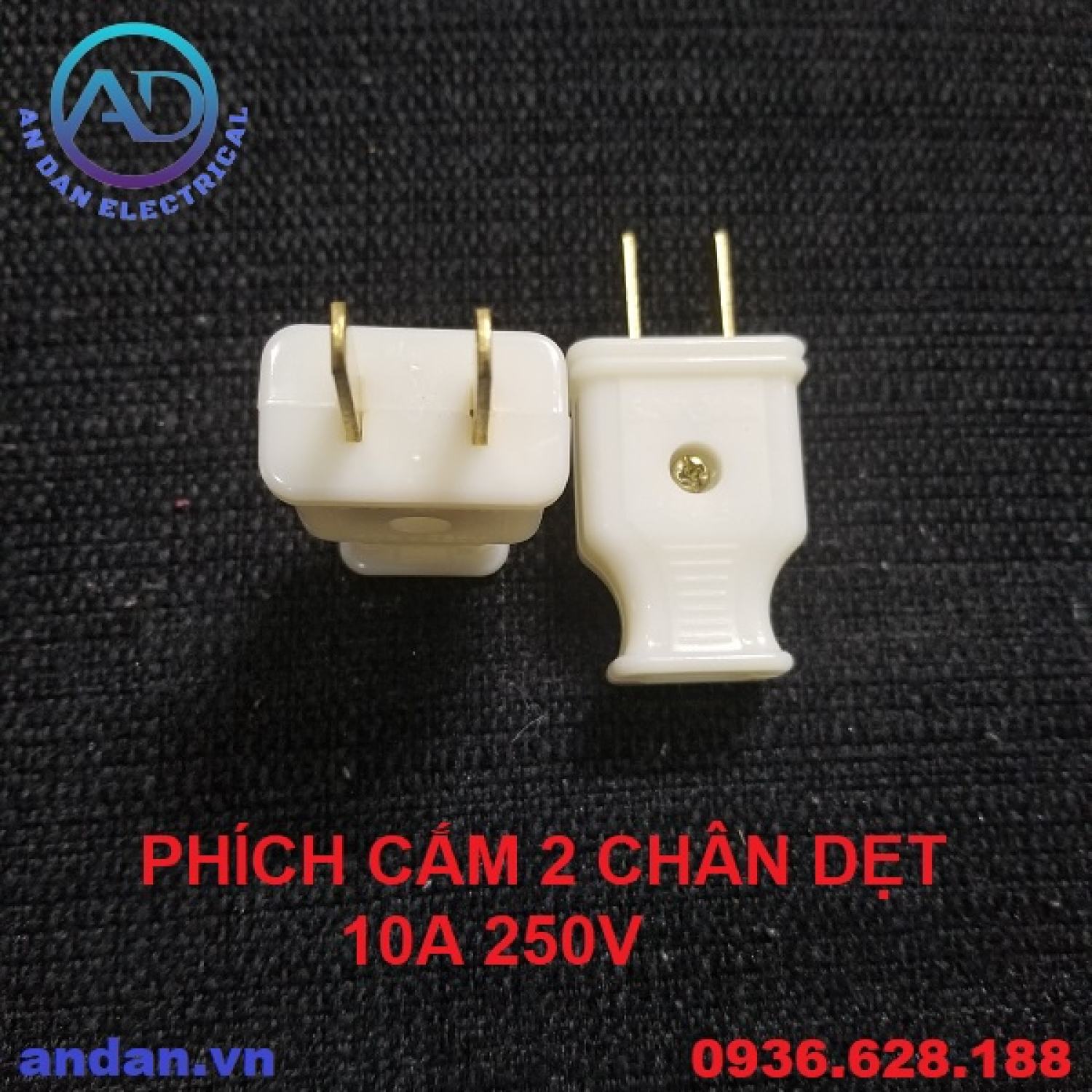 Phích cắm điện HQ Dosel DP2104, DP2105. Phích cắm 2 chân tròn – dẹt, Phích nối âm, Phích cắm chịu tải, Đầu nối đa năng