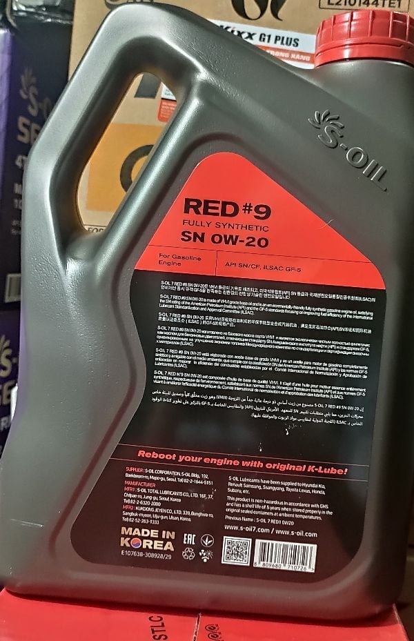 NHỚT S.OIL SN 0W20