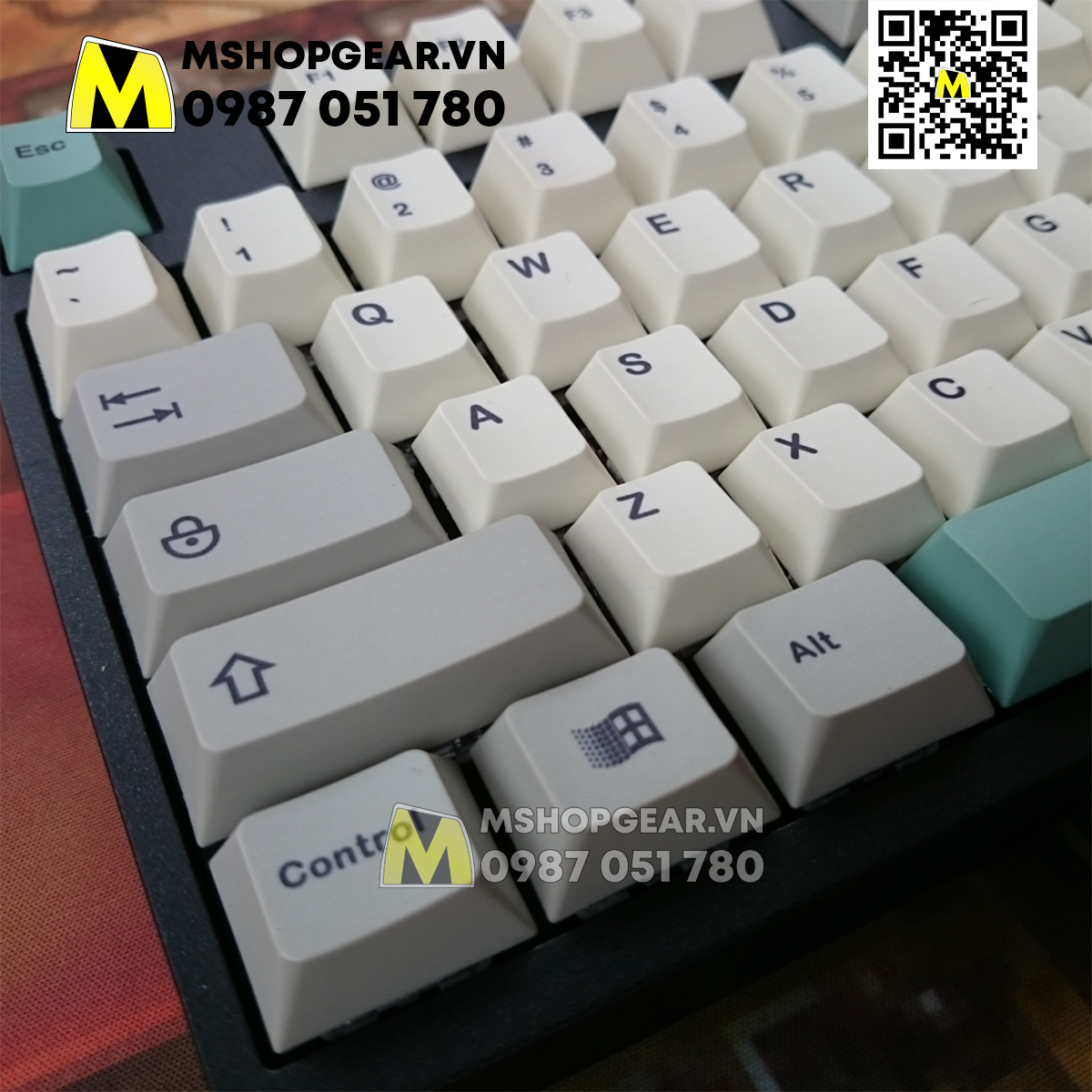 Keycap 9009 clone thick pbt cherry profile dye-sub 125 keys