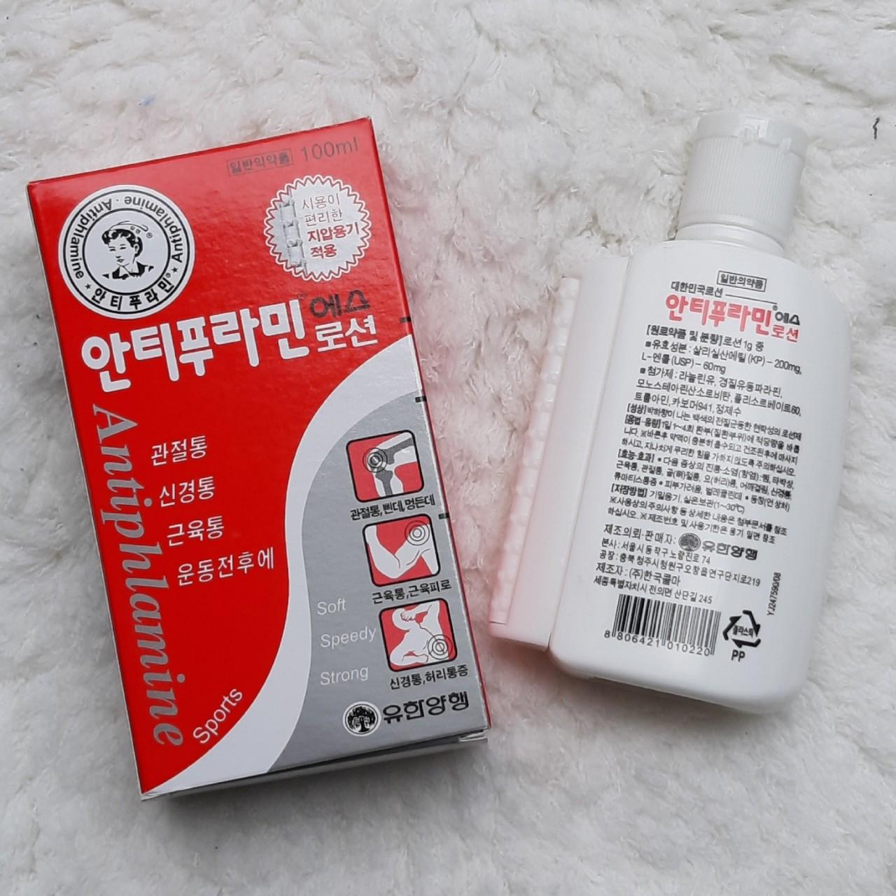 Dầu nóng Hàn Quốc Antiphlamine – Xoa bóp nhức mỏi 100ml