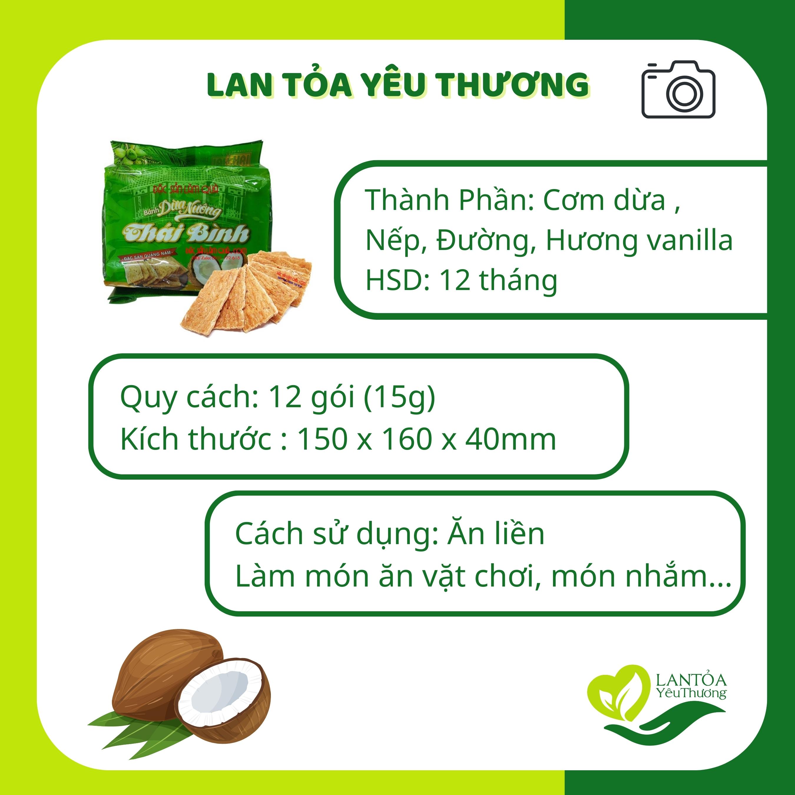 Bánh dừa nướng Quảng Nam Thái Bình