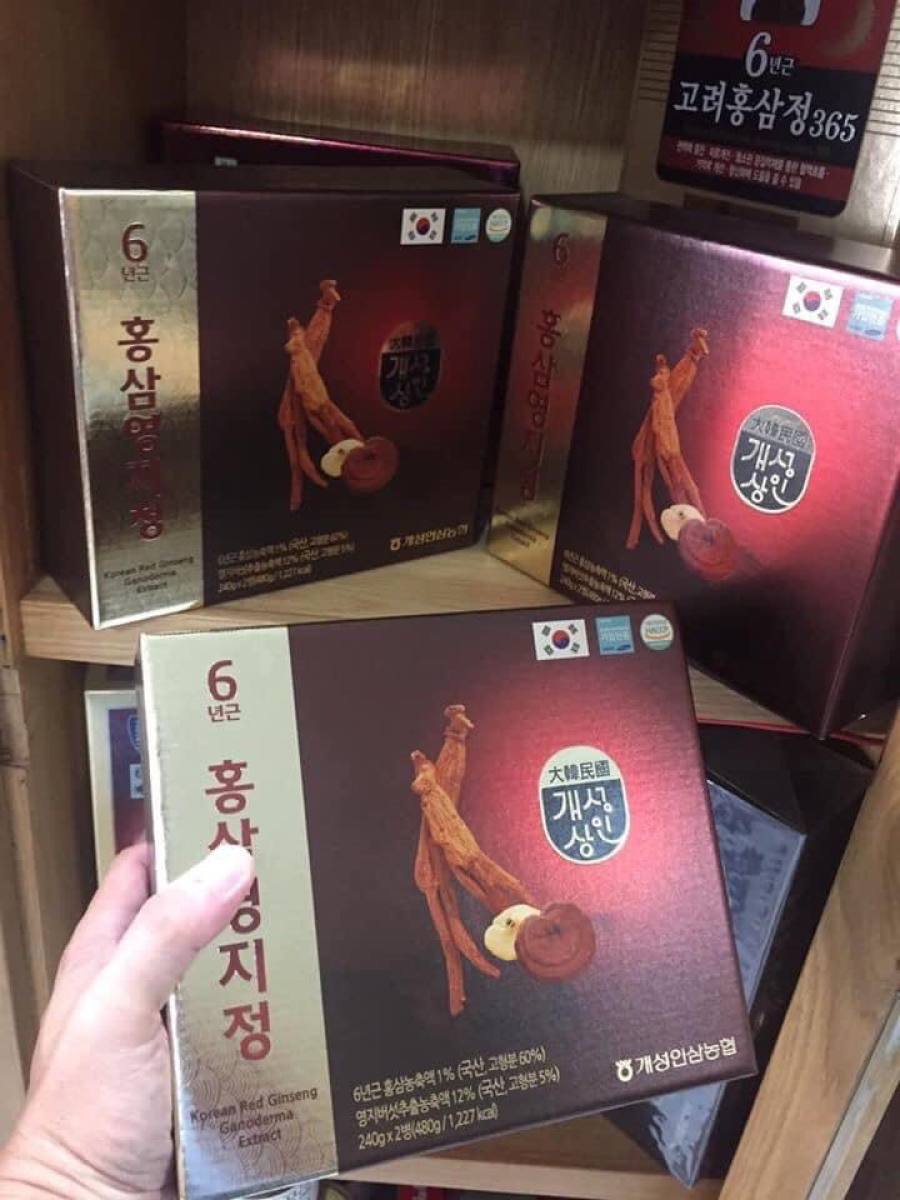 Cao hồng sâm Linh chi NongHyup Hàn Quốc