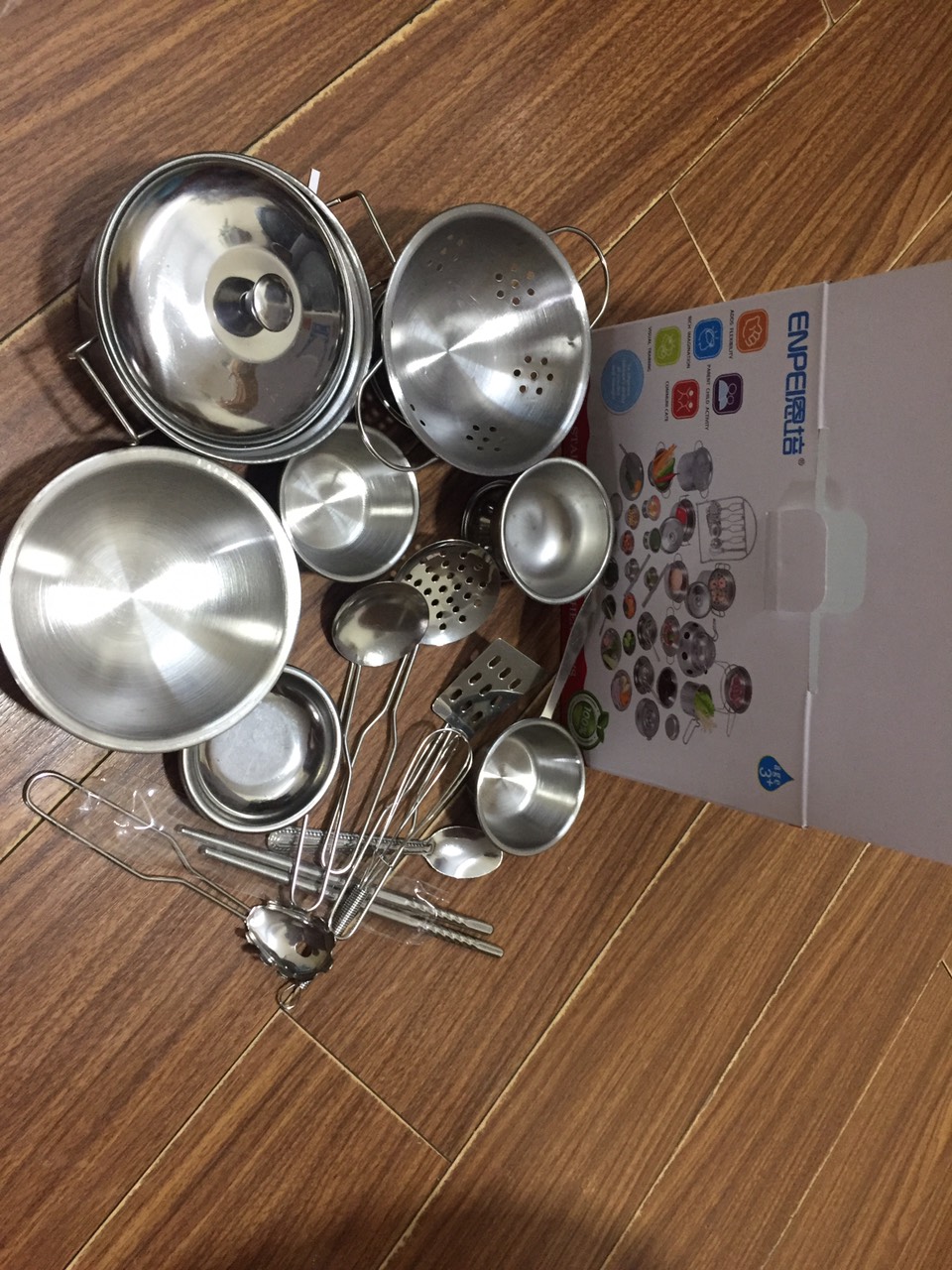 Đồ chơi nấu ăn inox 18 chi tiết