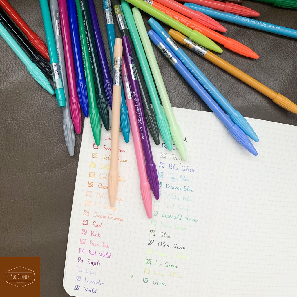 [HCM]1 cây bút Monami Plus Pen 3000 0.3mm