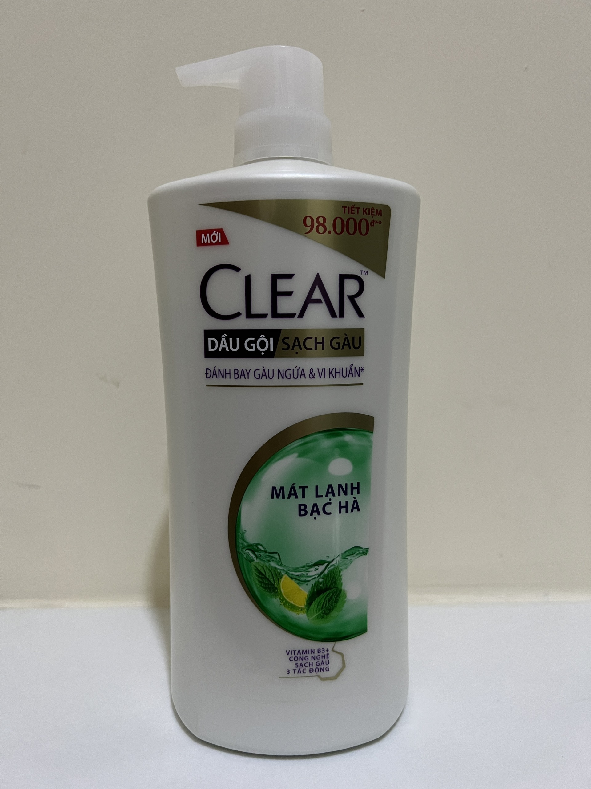 Dầu Gội Clear Bạc Hà/Clear Men 1.4KG/900G