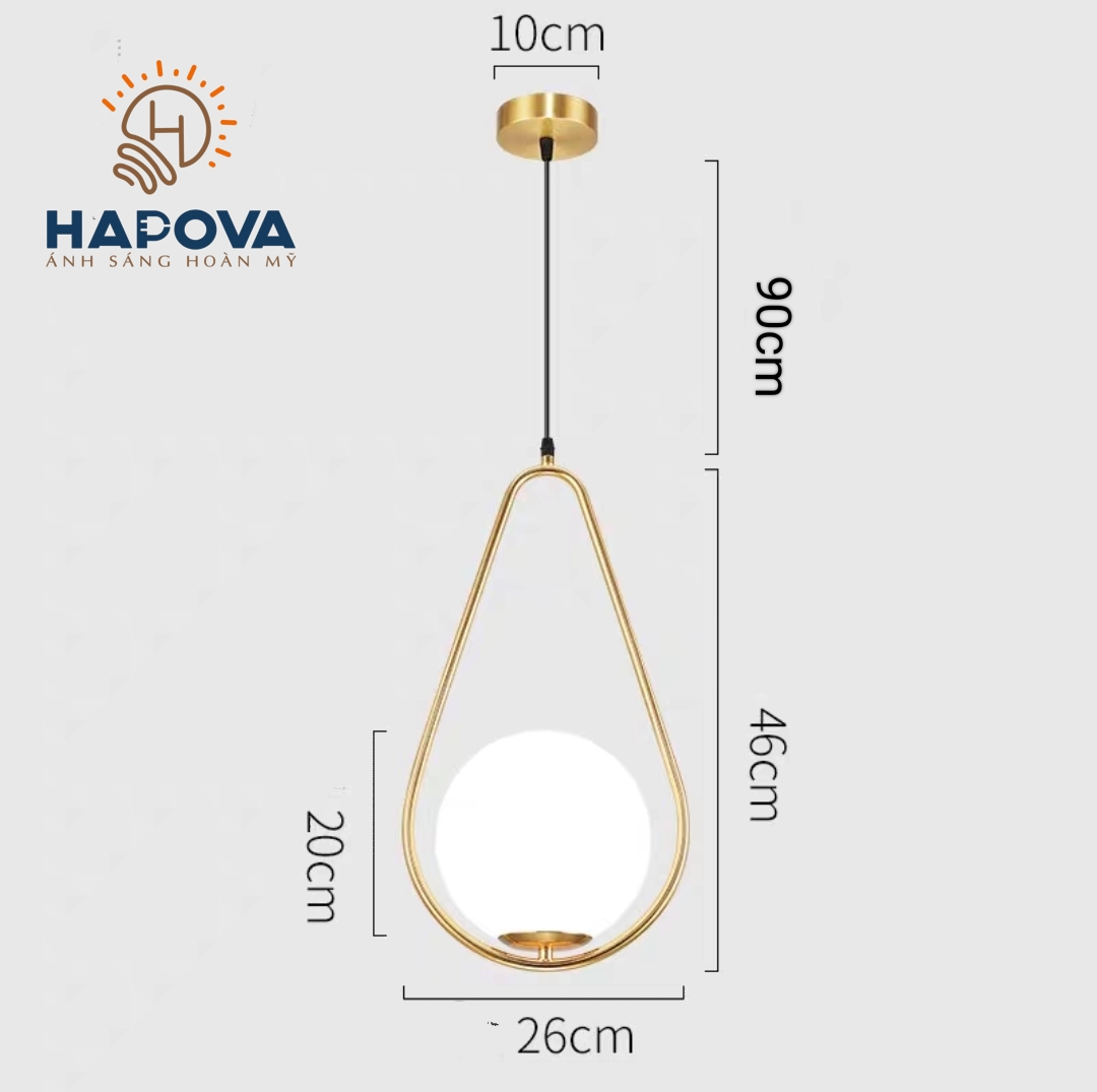 Đèn thả phòng ngủ HAPOVA WAXXI 5009
