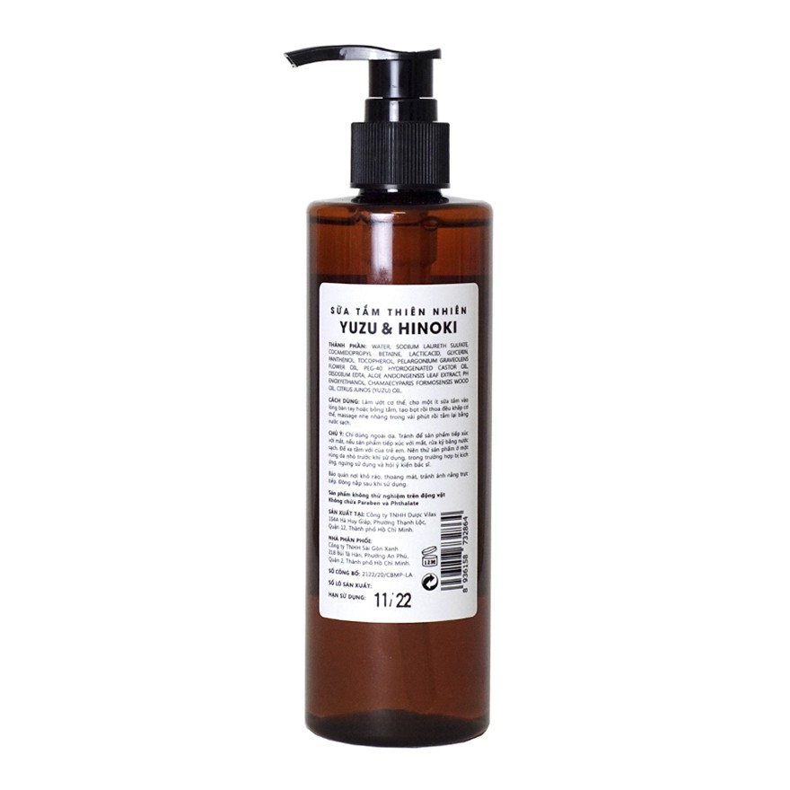 Sữa tắm Yuzu & Hinoki (250ml)