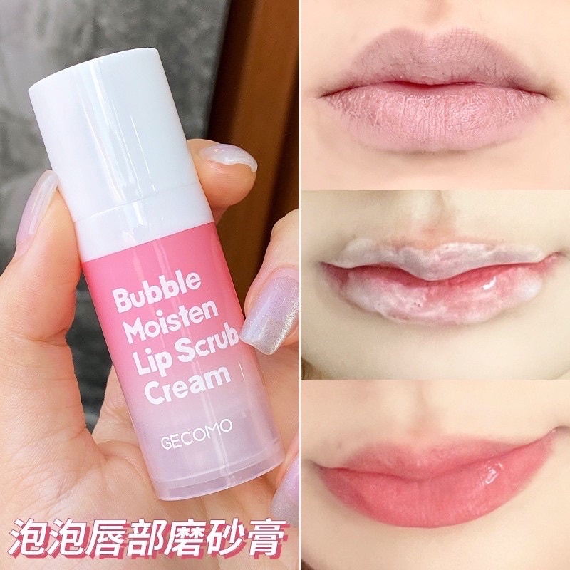 Tẩy da chết môi sủi bọt gecomo