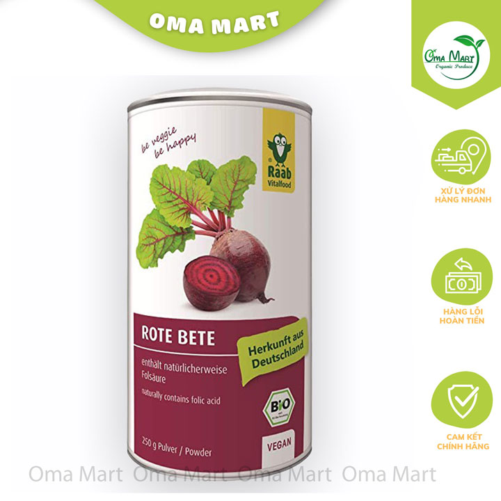 Bột Củ Dền Hữu Cơ Raab 250g