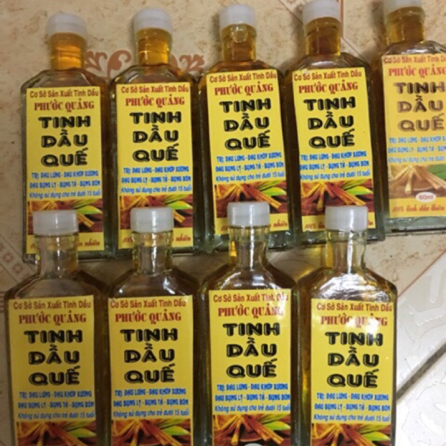 Tinh Dầu Quế Nguyên Chất Phước Quảng Chai 60Ml