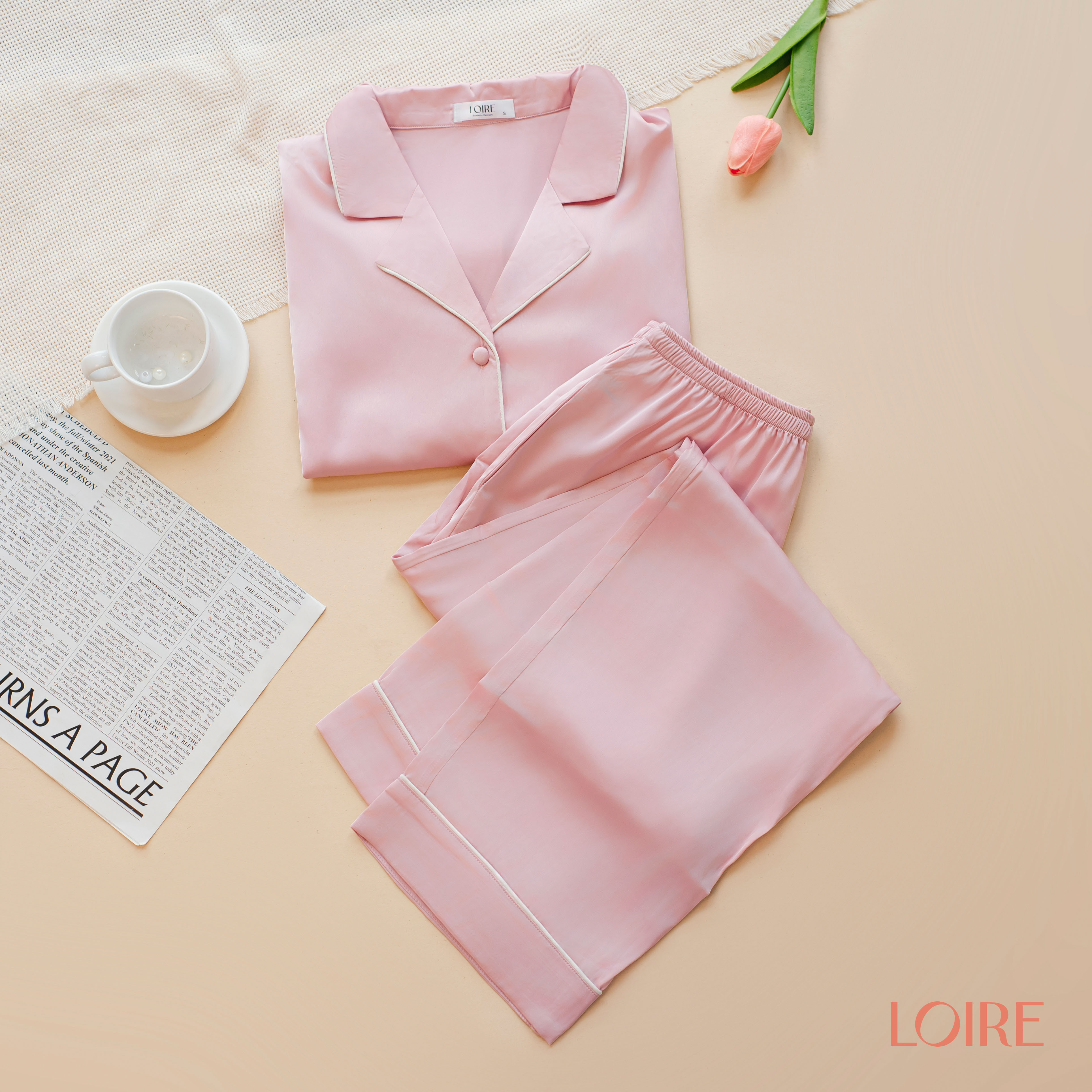 Bộ Pijama Dài Basic Loirechic PDD01