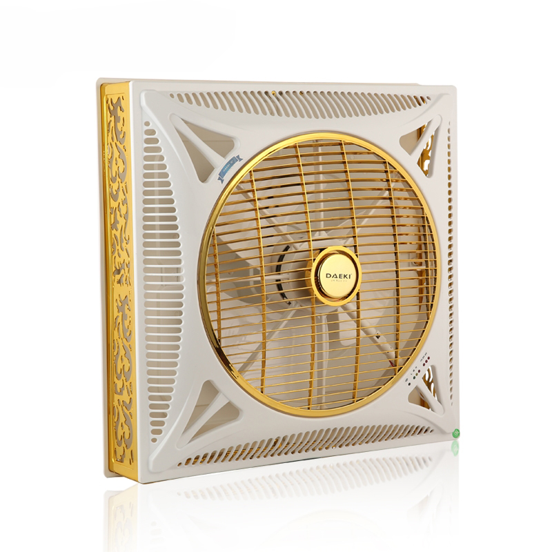 Quạt trần hộp thế hệ mới DAEKI DK-301VT Màu Vàng Trắng (Tích hợp đèn LED 3 kiểu sáng )