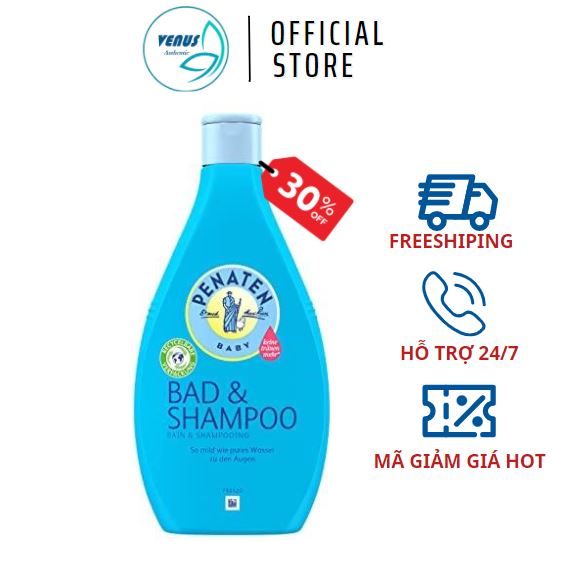 Sữa tắm gội chống cảm cúm cho bé Penaten Bad & Shampoo 400ml - Bill Đức