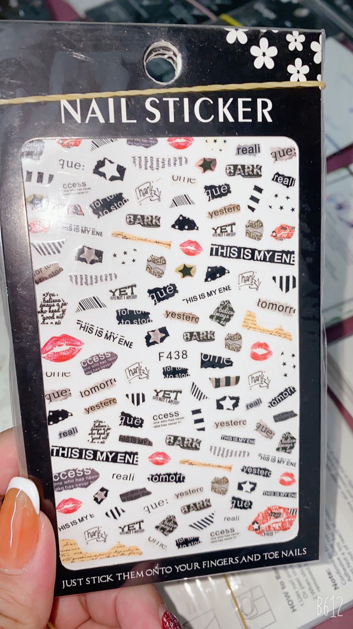 Sticker Trang trí móng ,Miếng dán móng tay 3D nail sticker