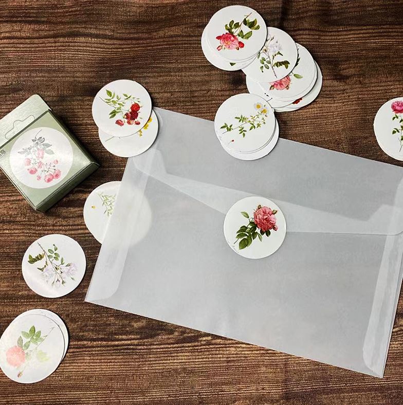 Bộ 46 Sticker Hàn Quốc Hoa Lá trang trí E33