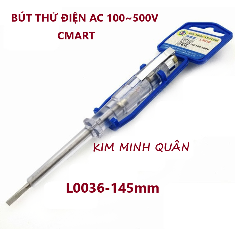 Bút Thử Điện AC 100~500V 145mm L0036 CMART