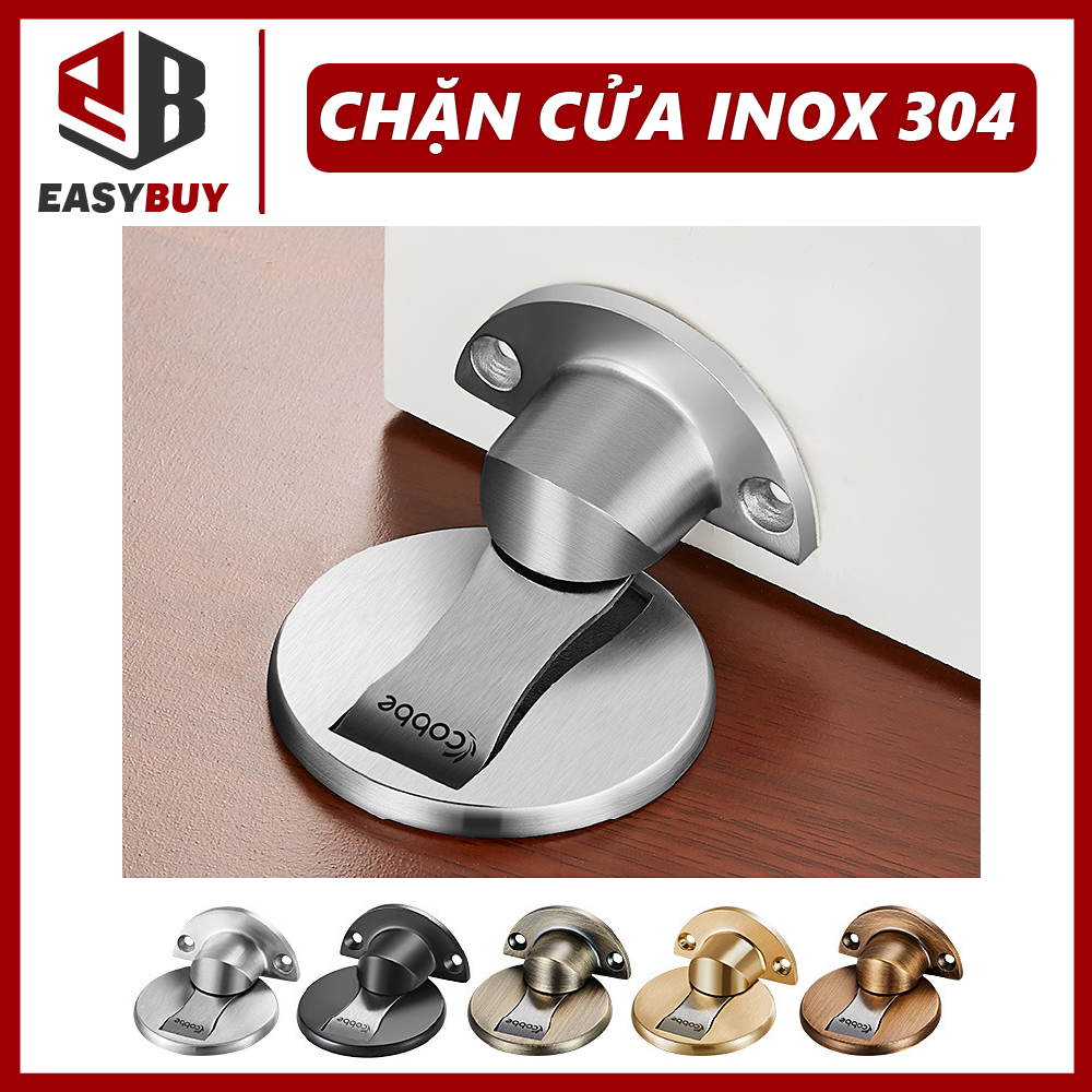 Chặn cửa bán nguyệt, Nam châm tự hút, Chặn cửa chống va đập gắn sàn giúp hạn chế va đập cho cánh cửa