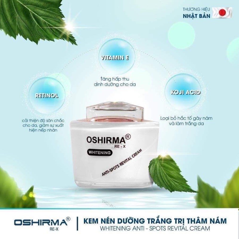 Kem Oshirma ReX Mờ Thâm Nám Tàn Nhang