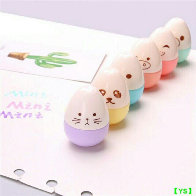 [HCM]Com po dạ quang siêu cute (6 màu /1 vỉ )