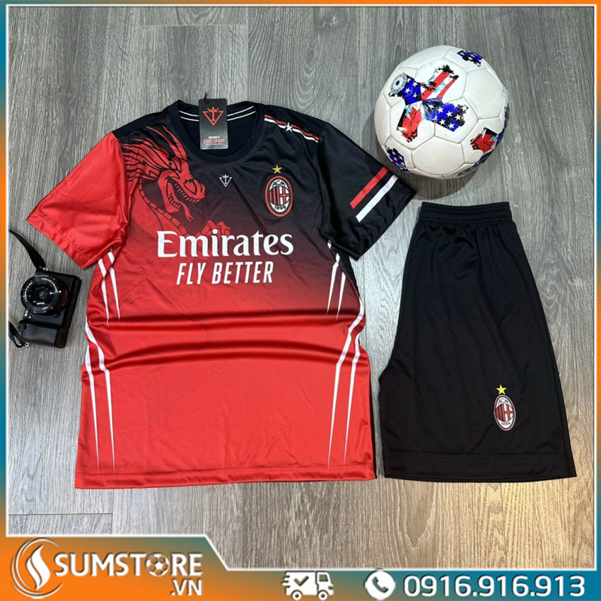 Đồ thể thao bóng đá đẹp - clb ac milan 14 độc lạ