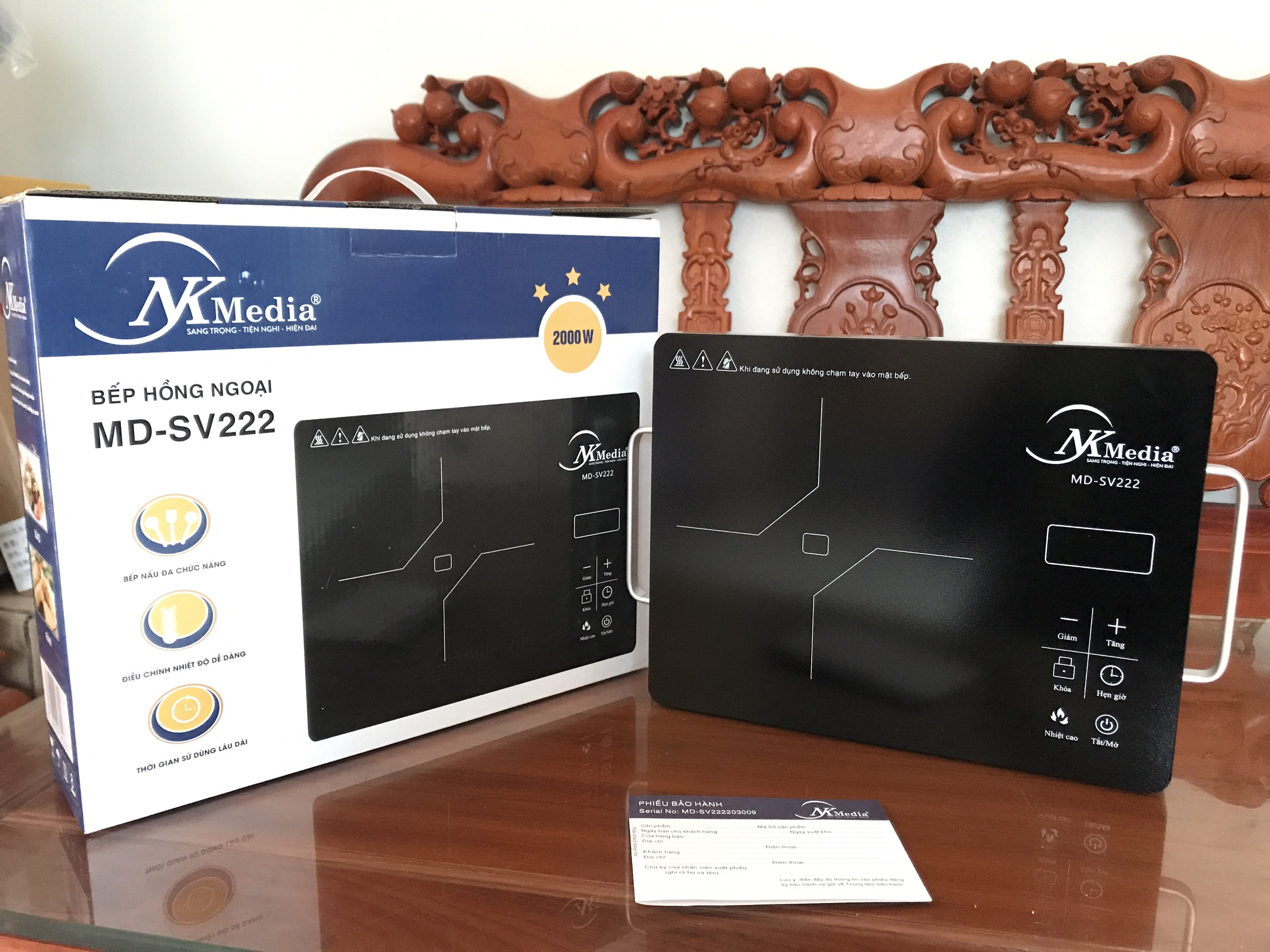 Bếp hồng ngoại nk media model-sv222